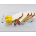 Hot Sale Rectangle Heat Resistant Glass Baking Tray In Stock baking  pan